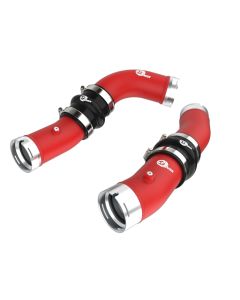 aFe 2024+ Toyota Tacoma BladeRunner  2.5in & 3in Aluminum Hot & Cold Charge Pipe Kit - Red - 46-20724-R