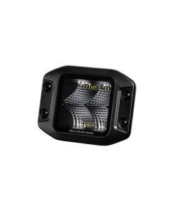 Hella Universal Black Magic 3.2in L.E.D. Cube Kit - Flood Beam (Flush Mount) - 358176831
