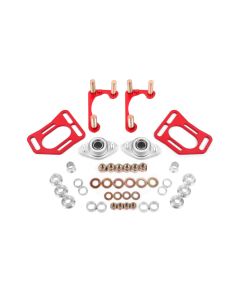 BMR 90-93 Fox Mustang Caster Camber Plates - Red - WAK731R