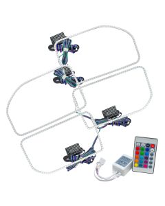 Oracle Ford F250/350 11-16 Halo Kit (Square Ring Design) - w/ Simple Controller - 2383-504