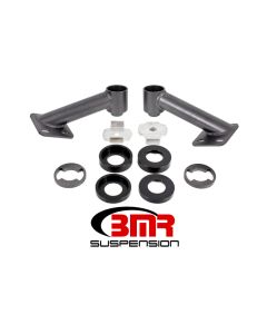 BMR 15-17 S550 Mustang Cradle Bushing Lockout Kit - Black Hammertone - CB005H