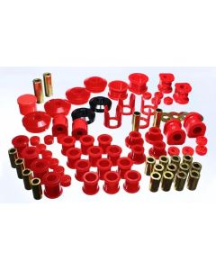 Energy Suspension 89-94 Nissan 240SX (S13) Red Hyper-Flex Master Bushing Set - 7.18106R