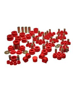 Energy Suspension 02-09 Nissan 350Z / 03-07 Infiniti G35 Coupe Red Hyper-Flex Master Bushing Set - 7.18108R