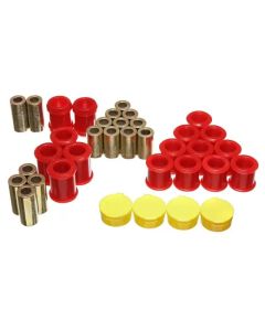 Energy Suspension 95-98 Nissan 240SX (S14) Red Rear Control Arm Bushing Set (Must reuse existing out - 7.3119R