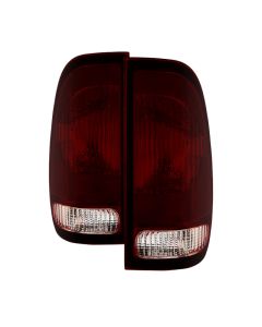 xTune F150 Heritage Styleside 04 OEM Style Tail Lights Red Smoked ALT-JH-FF15097-OE-RSM - 9030994
