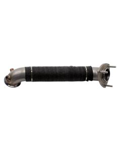 Wehrli 15.5-16 Chevrolet 6.6L LML Duramax 3in Stainless Down Pipe (3 Bolt Flange) - WCF100705