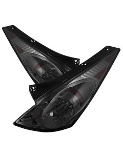 Spyder Nissan 350Z 03-05 LED Tail Lights Smoke ALT-YD-N350Z02-LED-SM - 5022530