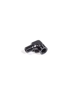 Radium Engineering 1/8in NPT Male to Female 90 Degree Fitting - 14-0332