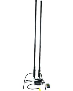 QuadBoss Qb 4Ft Smoked Dual Whip Rmte - 609657
