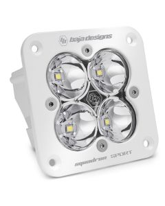 Baja Designs Squadron Spot Pattern White Sport Flush Mount LED Light Pod - Clear - 551001WT