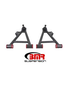 BMR 94-04 Mustang Lower Non-Adj. A-Arms (Coilover Only) w/ Tall Ball Joint (Poly) - Black Hammertone - AA044H