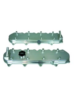 Moroso GM LT1/LT4/L86 Valve Cover - Oil Fill & PCV Ports on Each Cover - Billet Aluminum - Pair - 68494