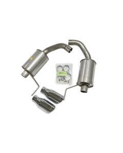 Roush 2015-2024 Ford Mustang 3.7L/2.3L V6/I4 Exhaust Kit w/ Round Tips - 421837