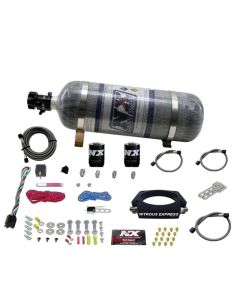 Nitrous Express GM LS 90mm Nitrous Plate Kit (50-400HP) w/12lb Composite Bottle - 20934-12