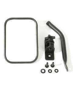 Rugged Ridge 97-18 Jeep Wrangler Textured Black Rectangluar Quick Release Mirror Kit - 11025.18