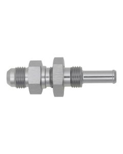 DeatschWerks 6AN Male Flare to Straight 5/16in Single Hose Barb - Anodized DW Titanium - 6-02-0739