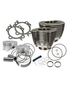 S&S Cycle 07-17 BT 107in Bolt-In Big Bore Kit - Wrinkle Black - 910-0500
