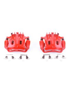 Power Stop 00-05 Ford Excursion Rear Red Calipers w/Brackets - Pair - S4752
