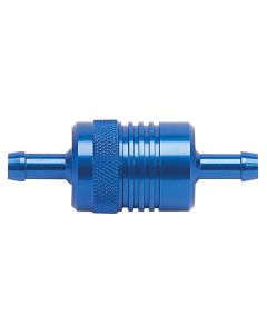 Russell Performance Blue Street Fuel Filter (3in Length 1-1/8in diameter 5/16in inlet/outlet) - 645080
