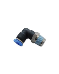 Vibrant Male Elbow Pneumatic Vacuum Fitting (1/4in NPT Thread) - for use with 3/8in(9.5mm) OD tubing - 2668