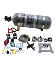 Nitrous Express 4150 Covert Crossbar Plate System Stage 6 50-300HP (12lb Bottle) - 63041-12