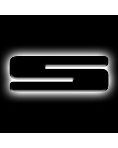 ORACLE Lighting Universal Illuminated LED Letter Badges - Matte Blk Surface Finish - S - 3141-S-001