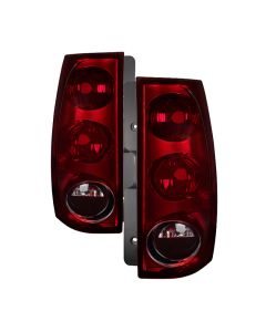 xTune GMC Yukon Xl 1500/2500 2007-2012 OEM Style Tail Lights Red Smoked ALT-JH-GYXL07-OE-RSM - 9034589