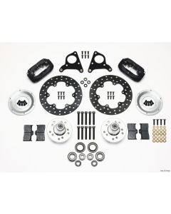 Wilwood Forged Dynalite Front Drag Kit Drilled Rotor CPD 73-80 A E B All F w/Disc - 140-2719-BD