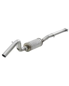 aFe MACH Force-Xp 2.5in 409 SS Mid-Pipe w/ Muffler 2007+ Jeep Wrangler (JK) V6 3.6L/3.8L - 49-48063