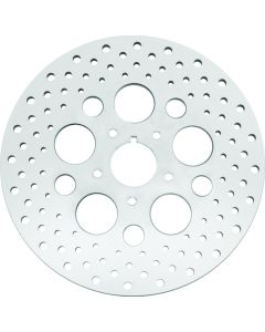 Bikers Choice 84-99 Big Twin & XL 11.5 Inch Front Drilled Stainless Rotor Replaces H-D 44136-84 - 619915