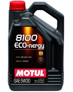 Motul 5L Synthetic Engine Oil 8100 5W30 ECO-NERGY - Ford 913C - 102898