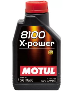 Motul 8100 X-POWER 10W60 - 1L - Synthetic Engine Oil- MOTU-106142