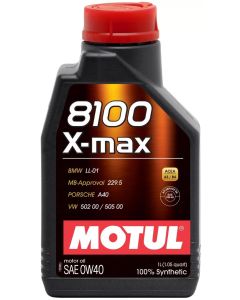 Motul 8100 X-MAX 0W40 - 1L - Synthetic Engine Oil- MOTU-104531