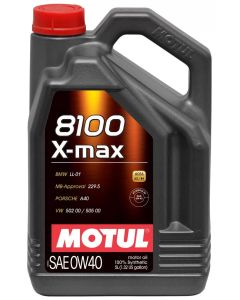Motul 8100 X-MAX 0W40 - 5L - Synthetic Engine Oil- MOTU-104533