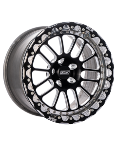 Belak 15x11 GTR Rear Wheel (OEM Small Brake Kit Req) / 5x114.3 BP / Series 2 Wheel- Single Beadlock - 15115114S2GTR-SBL