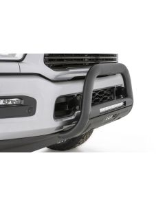 Lund 19-22 Chevrolet Silverado 1500 (Excl. 2019 LD) Bull Bar w/ Light & Wiring-Blk - Black - 47121216
