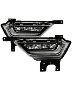 Spyder 21-23 Ford F150 OEM Style Full LED Fog Lights w/ Switch FL-FF1502021-LED-C - 9052255