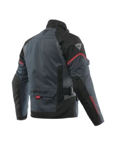 Dainese Tempest 3 D Dry Jacket Ebony/Black/Lava Red Size - 48 - 201654642-80E-48