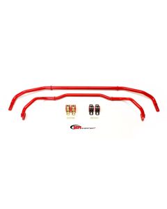 BMR 13-15 5th Gen Camaro Front & Rear Sway Bar Kit w/ Bushings - Red - SB039R