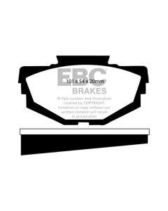 EBC 68-71 Austin America 1.3 Greenstuff Front Brake Pads - DP2155