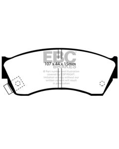 EBC 97-01 Chevrolet Metro 1.3 Ultimax2 Front Brake Pads - UD451