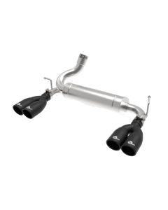 aFe Vulcan Series 2.5in 304 SS Axle-Back Exhaust Black 07-18 Jeep Wrangler (JK) V6-3.6/3.8L - 49-38086-B