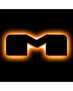 ORACLE Lighting Universal Illuminated LED Letter Badges - Matte Blk Surface Finish - M - 3141-M-005