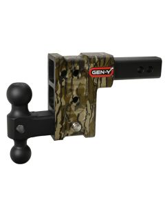 Gen-Y Mega Duty 2in Shank 5in Drop 1.5K TW 10K Hitch w/GH-031 Dual-Ball - Mossy Oak - GH-313-MO