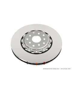 DBA 95-97 Porsche 911 Carrera Front T3 5000 Series Uni-Directional Slotted Rotor w/ Black Hat - DBA52390BLKS