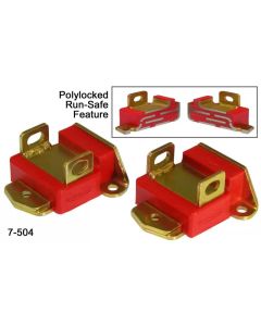 Prothane GM Motor Mounts - Type A Short - Red- PROT-7-504