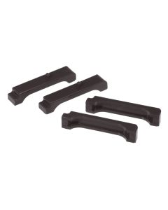 Prothane 68-87 GM Big Block Radiator Insolators - Black - 7-1712-BL