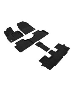 3D Maxpider 20-24 Kia Telluride 7-Seat Elegant Black R1 R2 R3 - L1KA05104709
