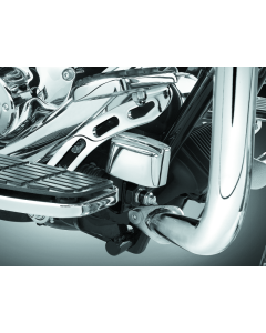 Kuryakyn Rear Master Cylinder Cover 99-07 Touring, 00-17 Softail Models Chrome - 9128