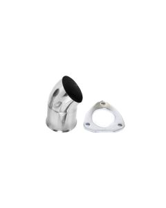 Granatelli 3.0in 304SS Turn Down w/3-Bolt Flange & Gasket - 307530-S